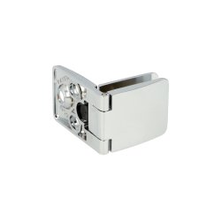 Vitrinehngsel til Gennemgende Glas 4-6mm - Forkromet