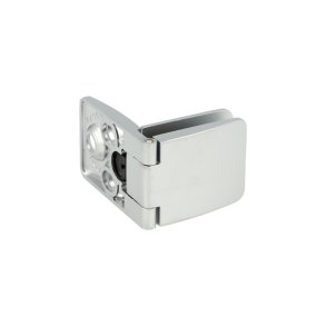 Vitrinehngsel til Gennemgende Glas 4-6mm - Aluminium Look