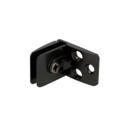 Vitrinehngsel til Gennemgende Glas 4-6mm - Sort