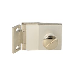 Vitrinehngsel til 6mm Glas - Rustfri Look