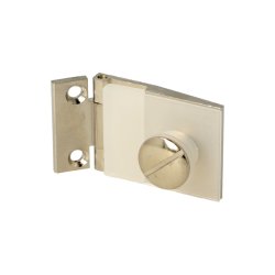 Vitrinehngsel til 6mm Glas - Rustfri Look