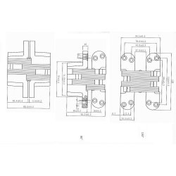 Klaphngsel 180 - 139x34mm - Brstet