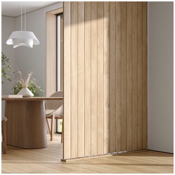 B�sning �25x10mm til Drejeligt Lamelsystem "Janus" - Sort