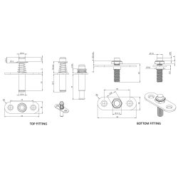 Skjult Roterbar Lamel Hngsel - 360