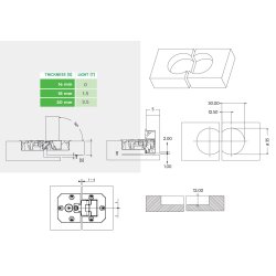 Klaphngsel - 35x12mm - Forniklet
