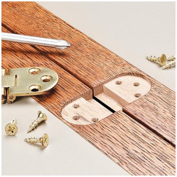 Klaphngsel 30x72mm - Brstet Messing