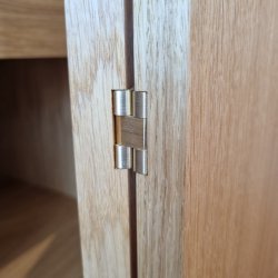 Klaphngsel 30x80mm - Brstet Messing