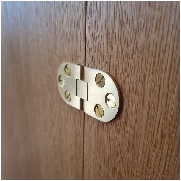 Klaph�ngsel 30x72mm - B�rstet Messing