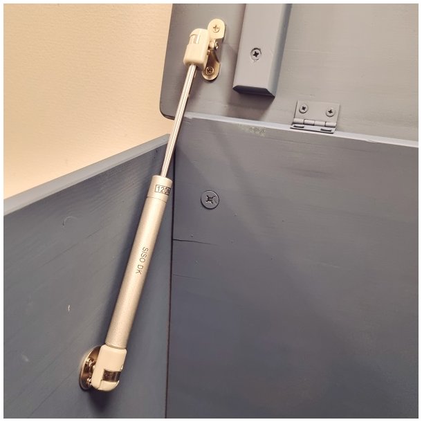 Gasdmper 243mm (Ned) - 120N - Inkl. Beslag