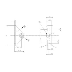 Monteringsbeslag til Gasfjeder 511412 - Vinklet