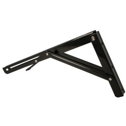 Klapbordsbeslag/Klaphyldekngt 30 cm - Sort