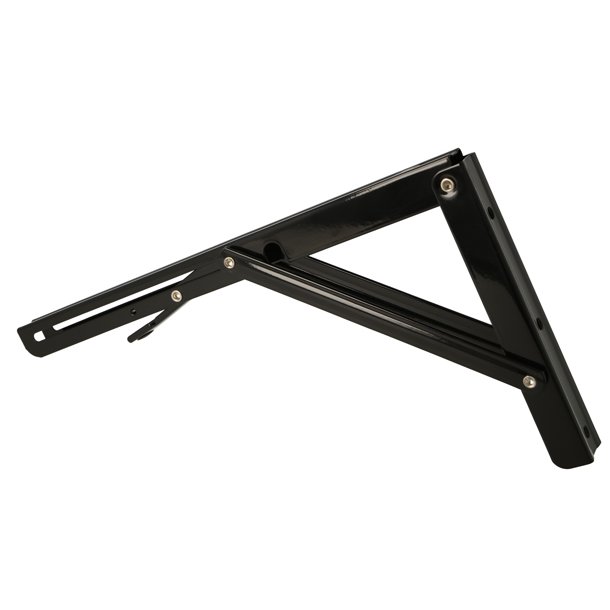 Klapbordsbeslag/Klaphyldekngt 30 cm - Sort