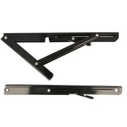 Klapbordsbeslag/Klaphyldekngt 30 cm - Sort