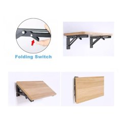 Klapbordsbeslag/Klaphyldekngt 40 cm - Sort