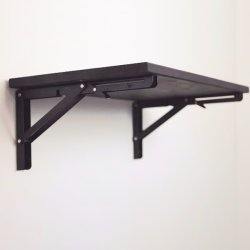 Klapbordsbeslag/Klaphyldekngt 40 cm - Sort