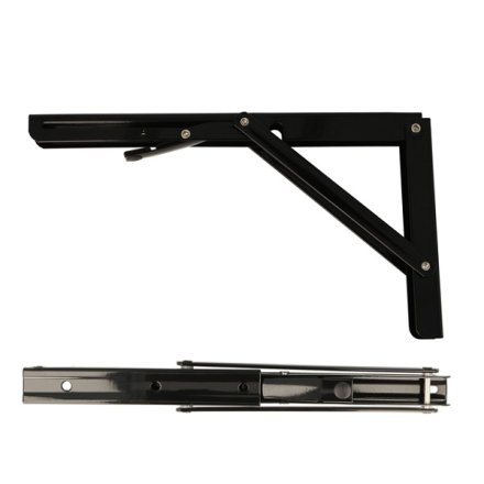 Klapbordsbeslag/Klaphyldekn�gt 30 cm - Sort