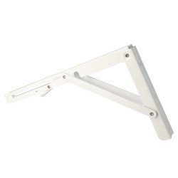 Klapbordsbeslag/Klaphyldekngt 30 cm - Hvid