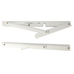 Klapbordsbeslag/Klaphyldekngt 30 cm - Hvid