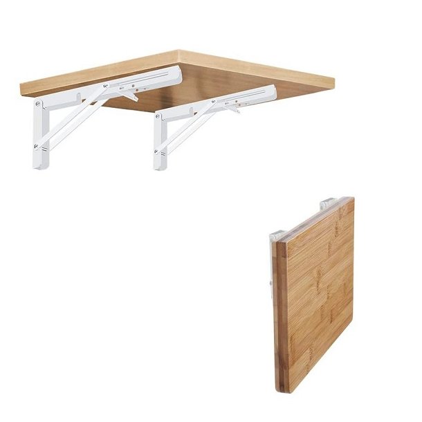 Klapbordsbeslag/Klaphyldekngt 30 cm - Hvid