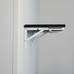 Klapbordsbeslag/Klaphyldekngt 30 cm - Hvid