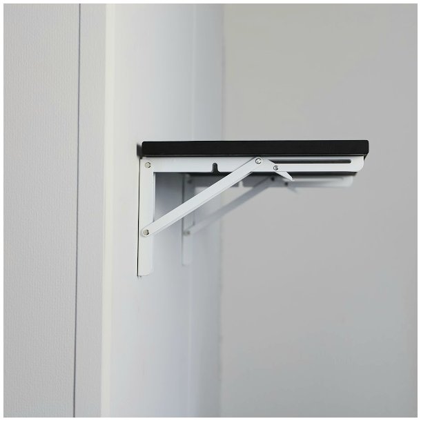 Klapbordsbeslag/Klaphyldekn�gt 30 cm - Hvid