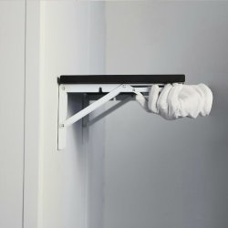 Klapbordsbeslag/Klaphyldekngt 30 cm - Hvid