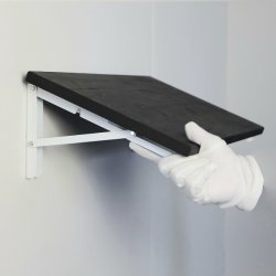 Klapbordsbeslag/Klaphyldekn�gt 40 cm - Hvid