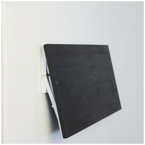 Klapbordsbeslag/Klaphyldekn�gt 30 cm - Hvid