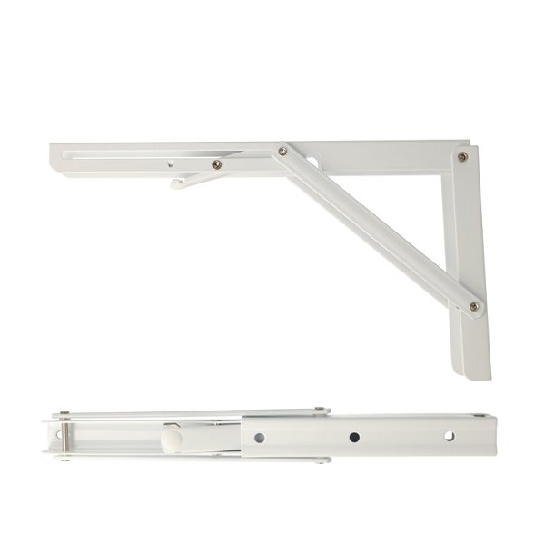 Klapbordsbeslag/Klaphyldekngt 30 cm - Hvid