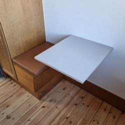 Klapbordsbeslag/Klaphyldekngt 30 cm - Rustfri Stl