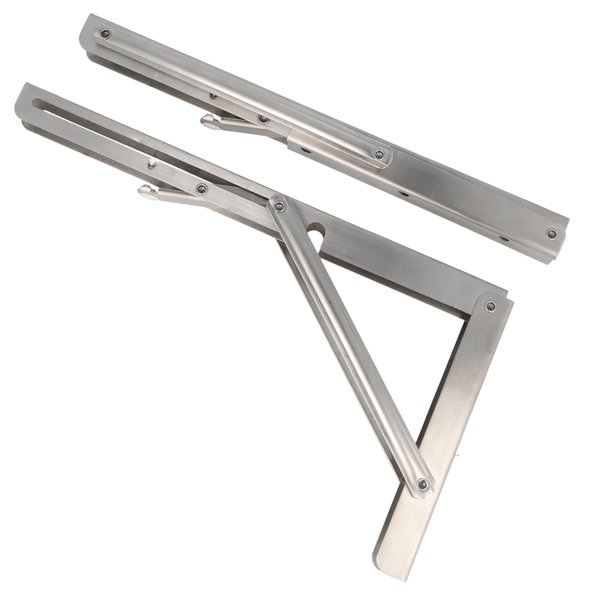 Klapbordsbeslag/Klaphyldekngt 30 cm - Rustfri Stl