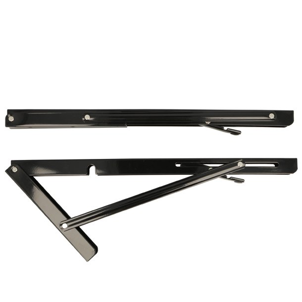 Klapbordsbeslag/Klaphyldekngt 40 cm - Sort