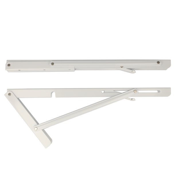 Klapbordsbeslag/Klaphyldekngt 40 cm - Hvid