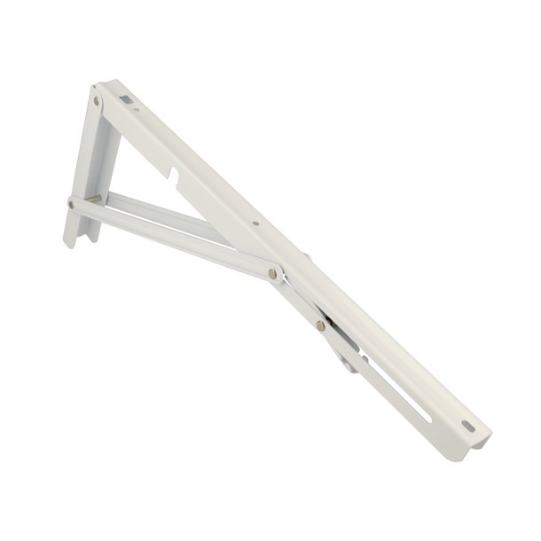 Klapbordsbeslag/Klaphyldekngt 40 cm - Hvid