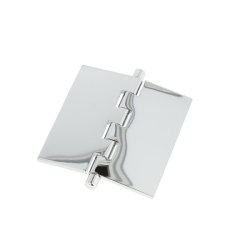 Kanthngsel - Forkromet Messing - 60x60x2,9mm