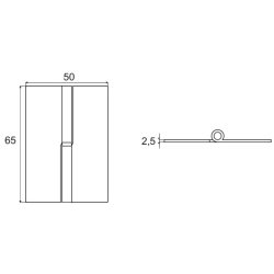 Lftehngsel - Hjrehngt - Poleret Rustfri Stl