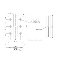 Lftehngsel - Hjrehngt - Rustfri Stl