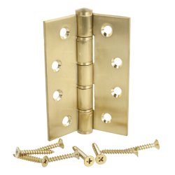 Kanthngsel - Rustfrit Stl - 102x76x3mm - Brstet Messing