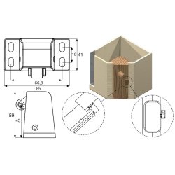 Sauna Rulle Drholder - Brun