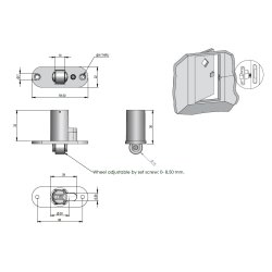 Rullesnapls "Dania" - Justerbar - Brun