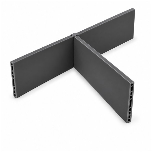 Skuffeinddeler "Ordo" - 90x2000mm - M�rkegr�