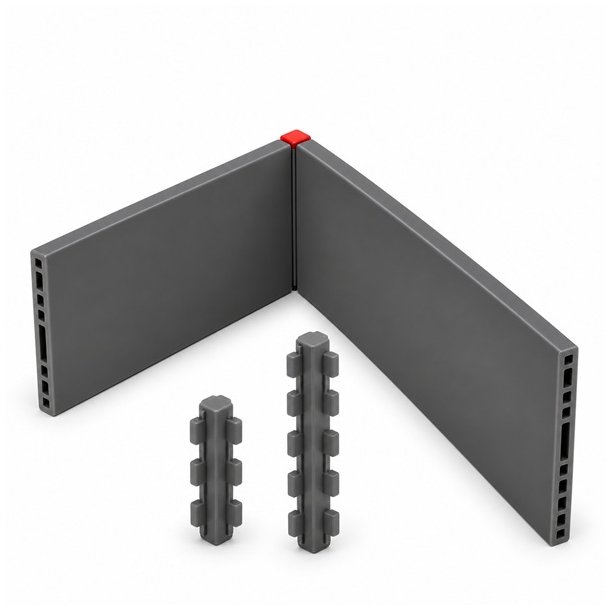 Samlestykke "Ordo" 60mm - 2 Vejs - M�rkegr�