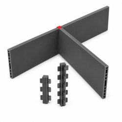 Samlestykke "Ordo" 60mm - 3 Vejs - M�rkegr�