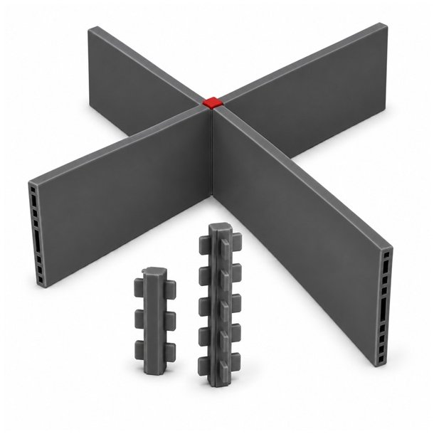 Samlestykke "Ordo" 60mm - 4 Vejs - M�rkegr�