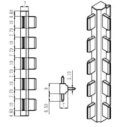 Samlestykke "Ordo" 90mm - 3 Vejs - M�rkegr�