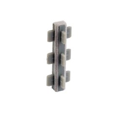 Samlestykke "Ordo" 60mm - 3 Vejs - Gr� Velour