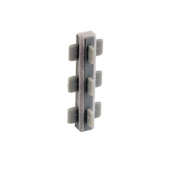 Samlestykke "Ordo" 60mm - 3 Vejs - Gr� Velour