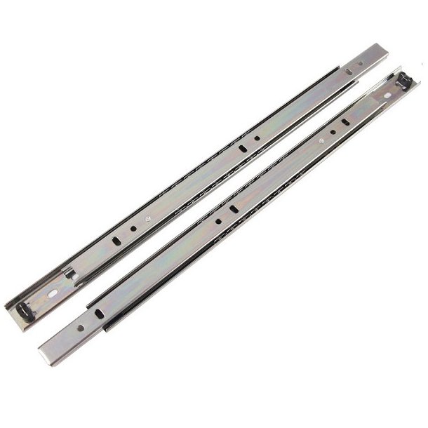 Skuffeskinne 27x550mm - Elforzinket