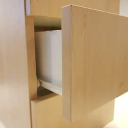 Skuffeskinne 400mm x 1,2mm i Stl - Hvid RAL9003