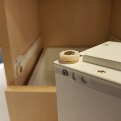 Skuffeskinne 450mm x 1,2mm i Stl - Hvid RAL9003